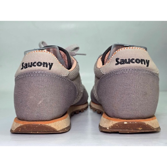 Saucony Jazz Men's Sneakers Size 9 Brown Gray Athletic Pro Vegan Running Shoes - Picture 6 of 16